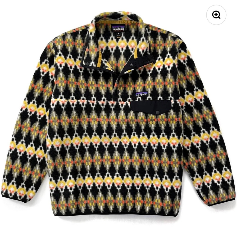Patagonia RARE Vintage Fleece Synchilla Quarter Snap-T Pullover Forest Carpet